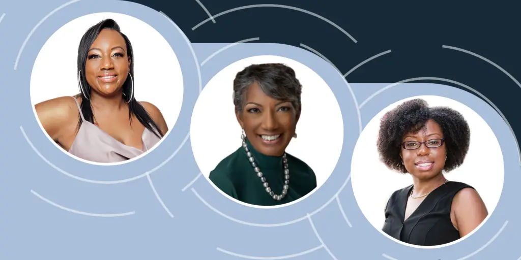 Headshots of Marissa Thomas, Ricki Farley, and Dr. Alexea Gaffney