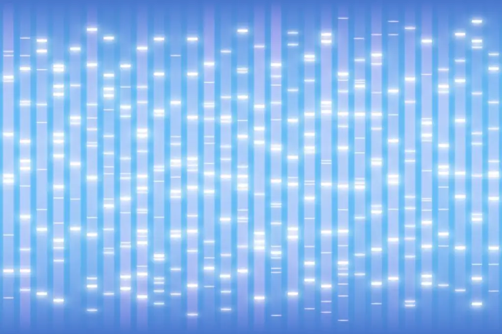 DNA test concept, genetic profiling background