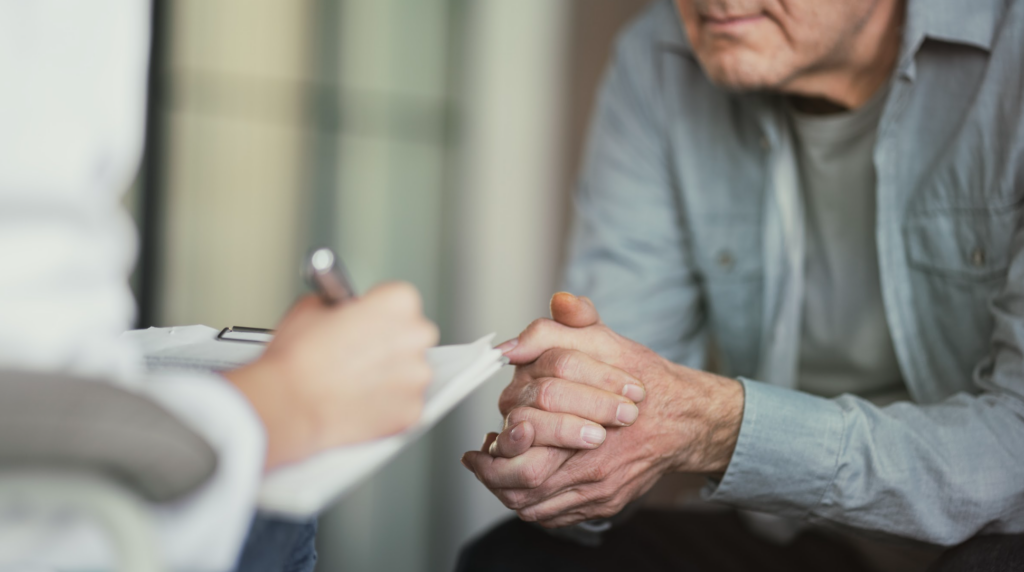 Doctor discussing treatment plan with patient.