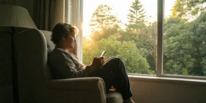 A patient uses their phone to find an oncologist-approved cancer app.