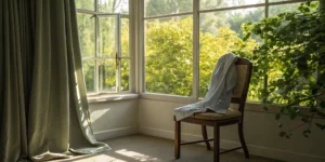 An empty chair in a quiet room, a setting for noticing unusual lung cancer symptoms.