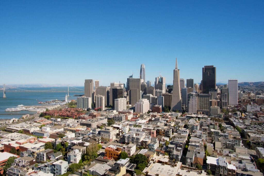 skyline of san francisco downtown during the day