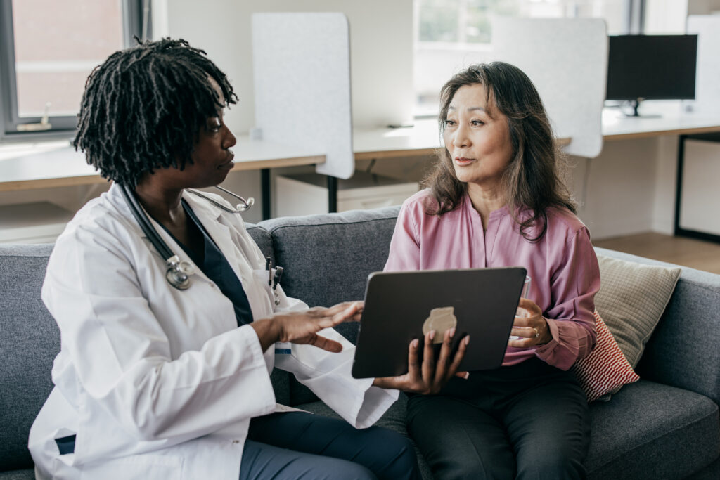 women on medical checkup